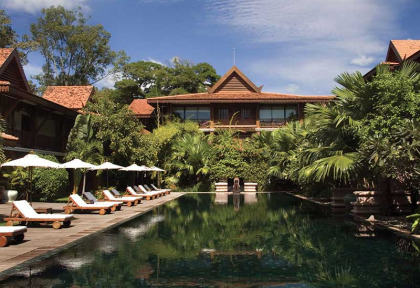 Cambodge - Siem Reap - Belmond La Résidence d'Angkor - Vue extérieure et piscine